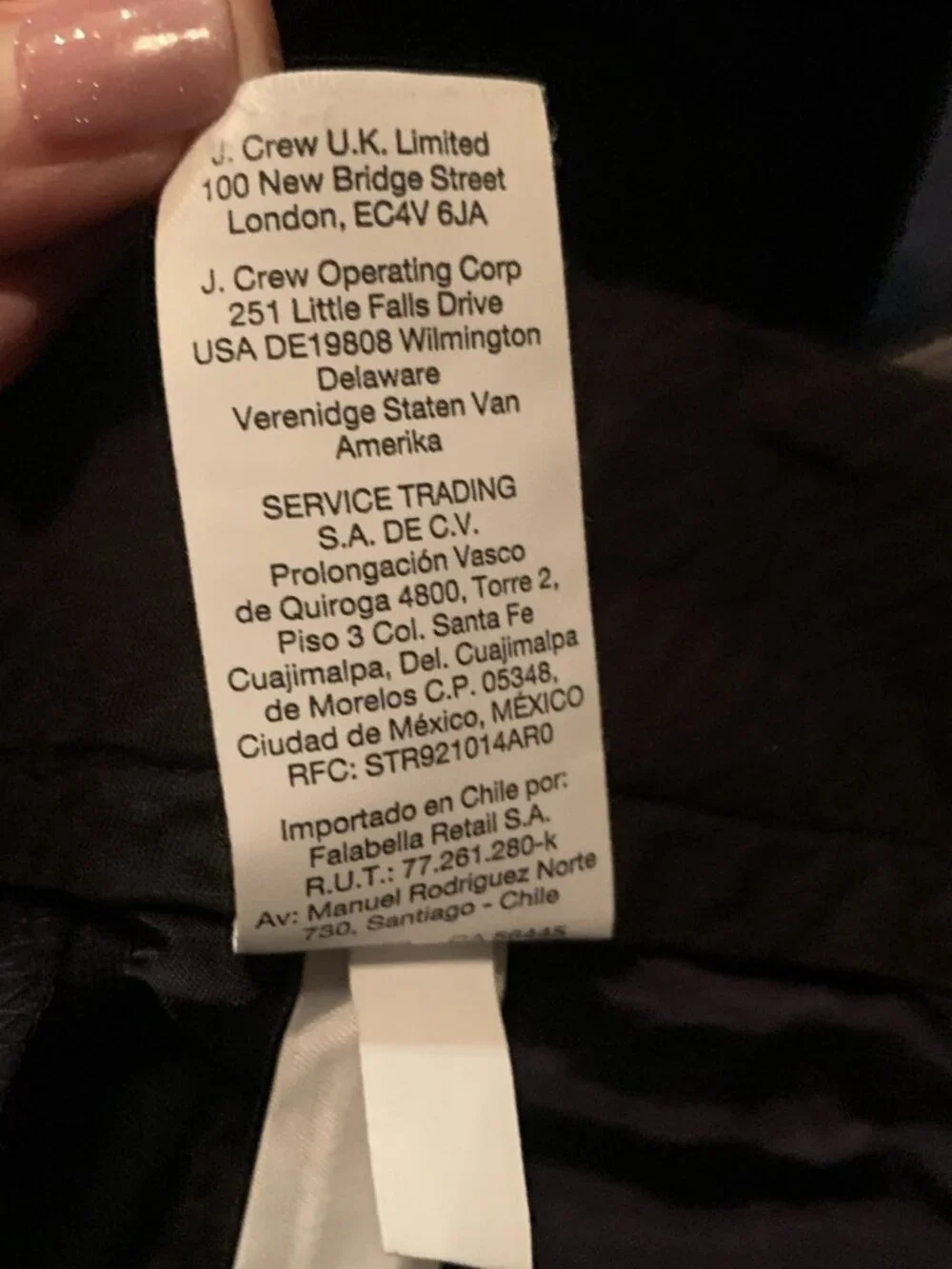 J. Crew Mens 30 x 30 (30x28) Ludlow Slim Wool Blend Dress Pants Navy Blue Solid